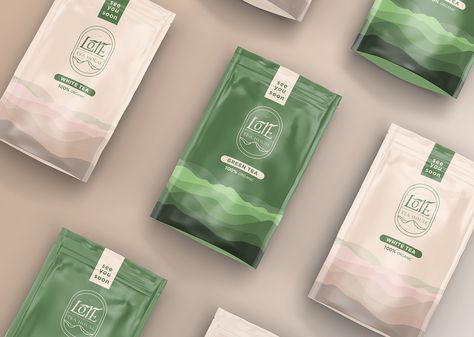 Pet Packaging Design, Modern Label Design, Green Tea Packaging, Organic Tea Packaging, Pet Packaging, Tea Logo, Tea Packaging Design, Brand Identity Package, Bottle Design Packaging