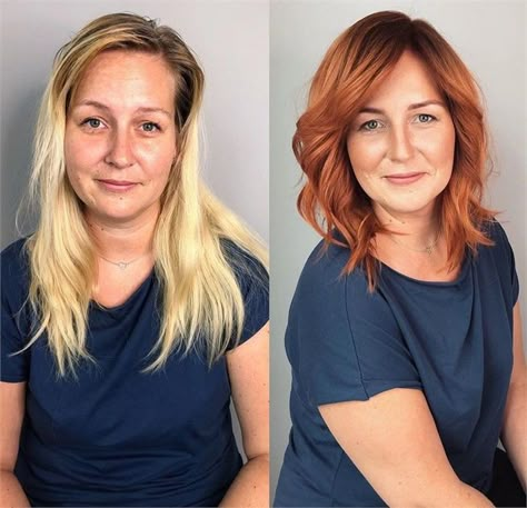 The Amazing Makeovers of @studio_marteena - Career - Modern Salon Sabrina Hair, Strawberry Blonde Hair, Hair Creations, Hair Makeover, Brown Blonde Hair, Artistic Hair, Grunge Hair, Ginger Hair, Hair Transformation