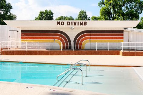 A Sneak Peek Inside This New, Retro-Themed Nashville Hotel: The Dive Motel Dive Motel, Nashville Hotels, Penthouse Suite, Urban Cowboy, East Nashville, 70s Vibes, Shag Carpet, Dive Bar, Swim Club