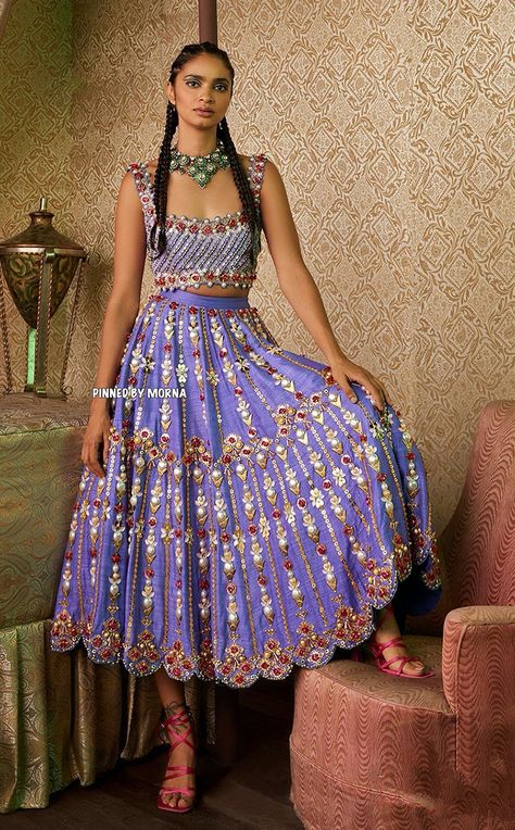 Papa Don’t Preach by Shubhika - India 🇮🇳 Short Lehenga For Mehendi, Papa Dont Preach Clothing, Fairy Shoot, Winx Fairy, Papa Don't Preach, Mehndi Outfit, Haldi Outfit, Short Frock, Indian Wedding Inspiration