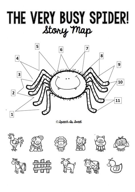 The Very Busy Spider Activities Free, Eric Carle Very Busy Spider Activities, The Very Busy Spider Activities Preschool, The Very Busy Spider Printables, The Very Busy Spider Preschool, Very Busy Spider Activities Preschool, Spider Worksheets Preschool, Spider Activities For Kids, Very Busy Spider Activities