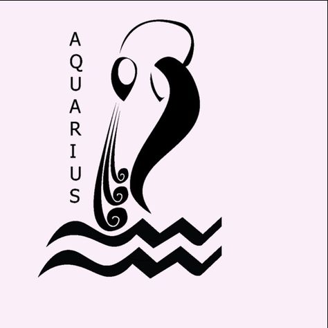 Tattoos For An Aquarius, Cool Aquarius Tattoo, Celestial Aquarius Tattoo, Aquarius Symbol Tattoo Zodiac Signs, Aquarius Symbol Art, Aquarius Symbol Tattoo, Aquarius Constellation Tattoo, Aquarius Symbol, Gemini And Aquarius