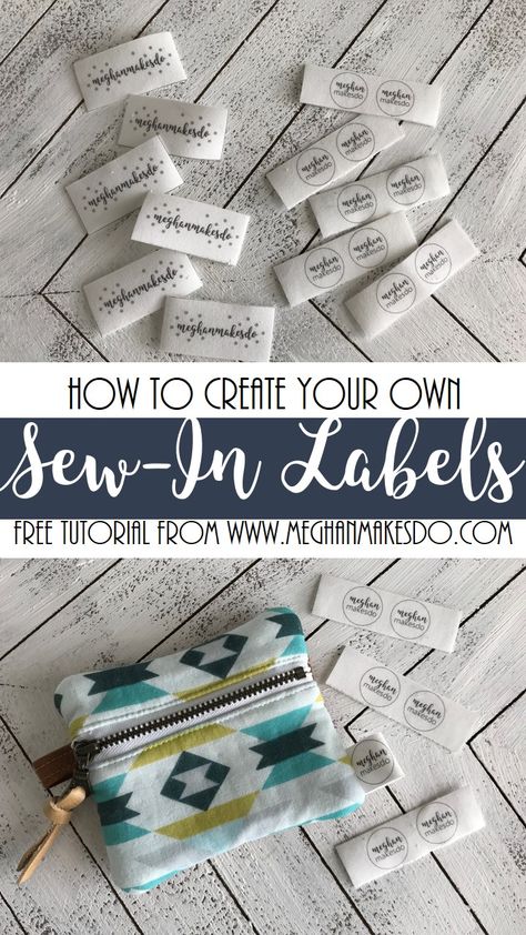 Sewing Labels Diy, Beginner Sewing Projects, Make Your Own Labels, Sewing Labels, Diy Labels, Labels Diy, Beginner Sewing, Beginner Sewing Projects Easy, Quilt Labels