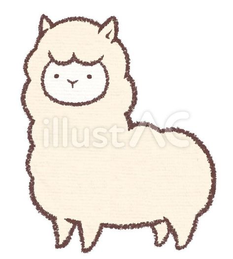 1122235 - Free Download - illustAC Alpaca Illustration, Alpaca Drawing, Animals Reference, Alpaca Stuffed Animal, Free For Commercial Use, Drawing Inspo, Free Vectors, Free Png, Free Images