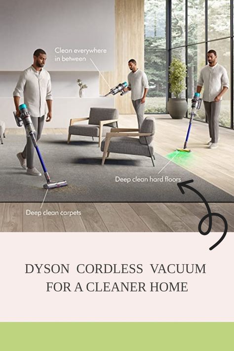 Introducing Dyson's powerful cordless vacuum that is perfect for bigger cleaning tasks. With HEPA filtration, it provides over 115% more power and has a runtime of up to 140 minutes. This vacuum offers the convenience of a cordless format with the power of a corded vacuum. The power button allows for continuous cleaning, while its 150% larger bin and 25% wider cleaner head mean you can clean longer before emptying the bin and cover more floor with each sweep. Dyson Cordless Vacuum, Run Time, Cordless Vacuum Cleaner, Upright Vacuums, Stick Vacuum, Cordless Vacuum, Handheld Vacuum, Deep Clean, Hard Floor