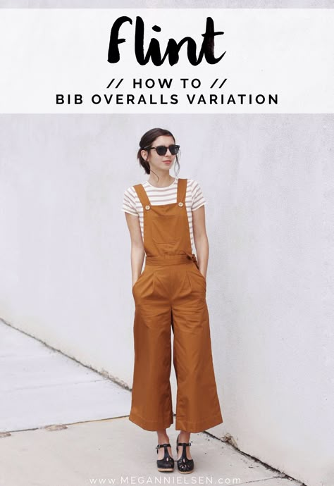 Flint Variation // Bib Overalls + FREE pattern pieces! — megan nielsen design diary Easy Jumpsuit Sewing Pattern, Free Sewing Patterns Overalls, Overalls Pdf Pattern, Sew Overalls Free Pattern, Simple Overall Pattern, Overall Sewing Pattern Free, Free Dungaree Sewing Pattern, How To Sew Overalls, Free Overall Sewing Pattern