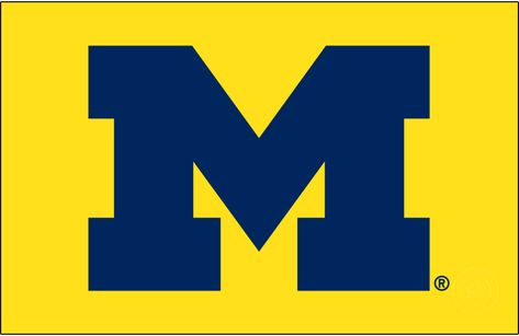 University Of Michigan Logo, Michigan Wolverines Logo, Dark Logo, The Letter M, Word Mark Logo, Virtual Museum, Sports Logos, Logo Background, Letter M