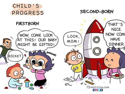 10 Hilariously Honest Comics Reveal The Difference Between Having The First Vs. Second Child Second Child Quotes Funny, Second Pregnancy Differences, Boy Vs Girl Pregnancy, Siblings Funny, Pregnancy Memes Funny 3rd Trimester, Twin Memes Humor, Cartoon Movie Characters, Funny Quotes For Kids, Children's Comics