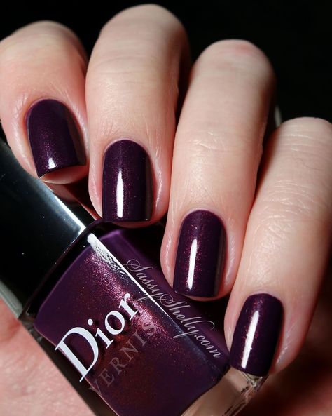 Nail Polish Purple, Dior Nail Polish, Dior Nails, Nail Polish Swatches, Pretty Nail Colors, Purple Nail Polish, Purple Nail Designs, Essie Nail, Opi Nails