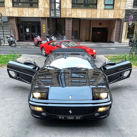 Tom Hdr 🪐 on Instagram: “Making pop-up headlight great again with open doors 👐🏻 #355Spider x #348  #ferrari #ferrari348 #italiansdoitbetter #ferrari355spider…” Pop Up Headlights, Ferrari 348, Open Doors, Here And Now, Ferrari, And Now, Pop Up, Bmw Car, Doors