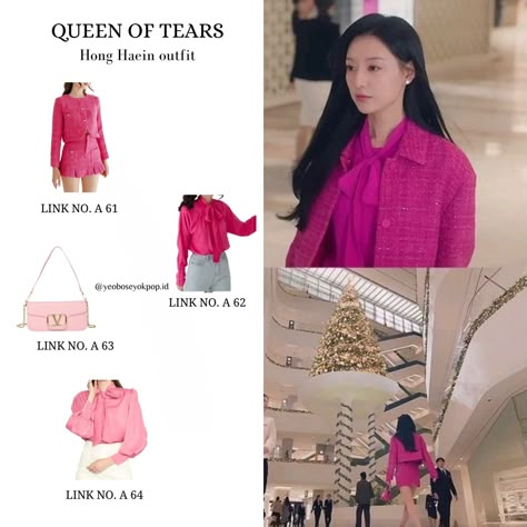 Queen of tears haein outfit #queenoftears #haein #haeinoutfit #kimjiwon #kimsoohyun #baekhyunwoo Queen Of Tears Fashion, Queen Of Tears Haein, Queen Of Tears Haein Outfit, Haein Queen Of Tears Outfits, Haein Outfit, Hae In Queen Of Tears Outfits, Queen Of Tears Outfits, Bossy Girl, Merchandise Kpop