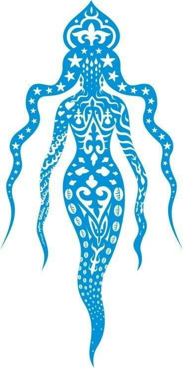 Yemaya tattoo idea Mother Nature Tattoo, Oshun Y Yemaya, Ocean Goddess, Orishas Yoruba, Mother Nature Tattoos, Goddess Tattoo, Moon Water, Oh My Goddess, Nature Tattoo