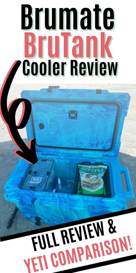 Brumate BruTank Cooler Review Brumate Cooler Recipes, Yeti Cooler Ideas, Brumate Cooler, Float Trip Ideas, Cooler Hacks, Poolside Food, Beach Cooler, Beach Snacks, Rolling Cooler