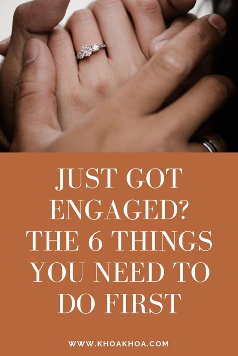 Just got engaged? The 6 things you need to do first Just Got Engaged, Got Engaged, So Real, Big News, Getting Engaged, Planning Process, Engagement Party, Your Dream, Wedding Planning