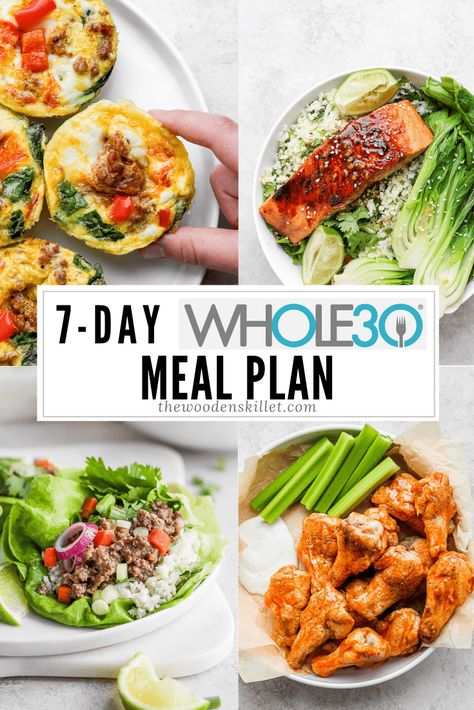 7 Day Whole30 Weekly Meal Plan - a weeks worth of healthy, Whole30 meal options for you! #whole30recipes #whole30mealplans #healthymealplans #healthyrecipes Whole30 Meal Plan, Wooden Skillet, Chili Dinner, Whole30 Meals, Short Ribs Slow Cooker, Whole30 Dinner, Whole 30 Meal Plan, Whole30 Dinner Recipes, Whole30 Dinners