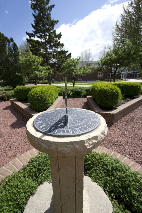 Shakespeare Garden St. Norbert College (De Pere, Wis.) Sundial Garden Ideas, Garden Sundial, St Norbert, Shakespeare Garden, Sundials, O Clock, The Two, Garden Ideas, Landscaping