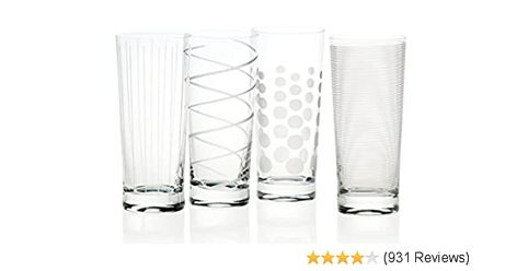 Mikasa Cheers Set of 4 Crystal High Ball Tumbler Glasses, 550 ml (19 fl oz): Amazon.co.uk: Kitchen & Home High Ball Glasses, Appetizer Plates Set, Tumbler Glasses, Champagne Flute Glasses, Red Wine Glasses, Highball Glasses, Etched Designs, Diy Cleaners, Uk Kitchen