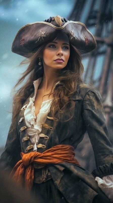 Pirate Woman Costume, Women Pirate Outfits, Female Pirate Outfit, Sandara Tang, Female Pirate Art, Pirate Outfit Female, Women's Pirate Costume, Pirates Women, Pirate Female