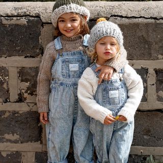 This little beautiful soul, which I love unconditionally. Overalls Vintage, Baby Overalls, Sustainable Brand, Denim Overalls, Beautiful Soul, Baby Size, Light Denim, Clothes Collection, Slow Fashion