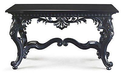 Gothic Interior Decoration Nevada House, Gothic Table, Sofa Classic, Rococo Furniture, Gothic Interior, Christopher Guy, Gothic Furniture, Dark Decor, Round Sofa