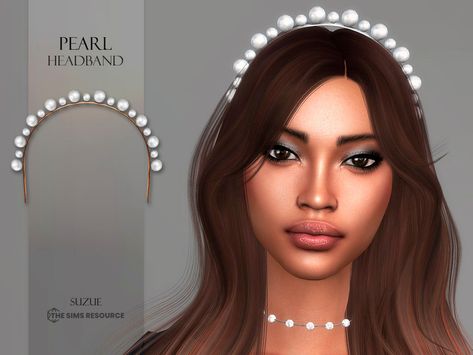 Sims 4 Wedding Headpiece Cc, The Sims 4 Cc Resource Accessories, Sims Cc Hair Accessories, Sims 4 Pearls, Sims 4 Pearl Cc, Sims 4 Cc Headband, Sims 4 Cc Head Accessories, Sims 4 Hair Accessories Cc, Sims 4 Hair Accessories