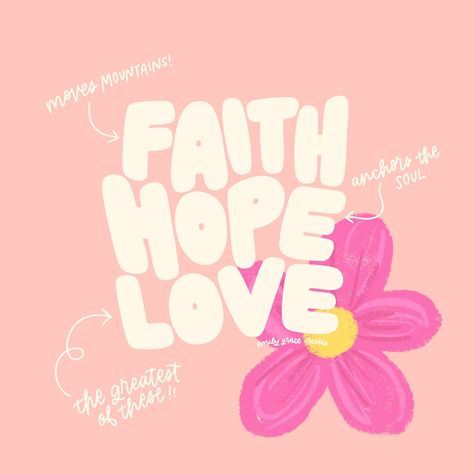 The Greatest Of These Is Love, Love Christian Quotes, Faith Illustration, The Greatest Is Love, Happy Bible Quotes, Saved By Grace Through Faith, Christian Love Quotes, Jesus Aesthetic, By Grace Through Faith