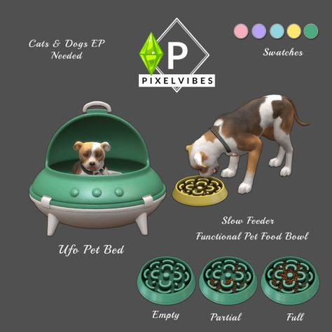 Sims 4 Pets Mod, Sims Memes, Sims Pets, Large Dog Collars, Play Sims, Sims 4 Cc Skin, Sims 4 Expansions, Sims 4 Teen, Slow Feeder