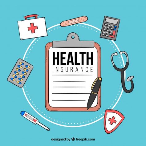 Composition with health insurance elemen... | Free Vector #Freepik #freevector #business #hand #medical #hand-drawn Health Insurance Poster Design, What Is Health, Personalized Medicine, Container Ideas, Health Insurance Coverage, Life Insurance Companies, Health Insurance Plans, Health Policy, Insurance Agent