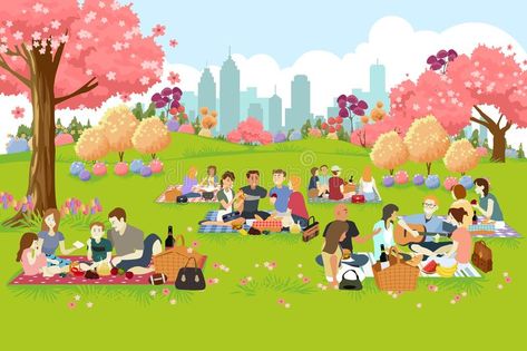 Picnic Illustration, Vector Illustration People, Illustration Of People, Emotions Cards, Have Fun Teaching, Family Tree Template, Scene Drawing, Graphic Design Business, Family Picnic