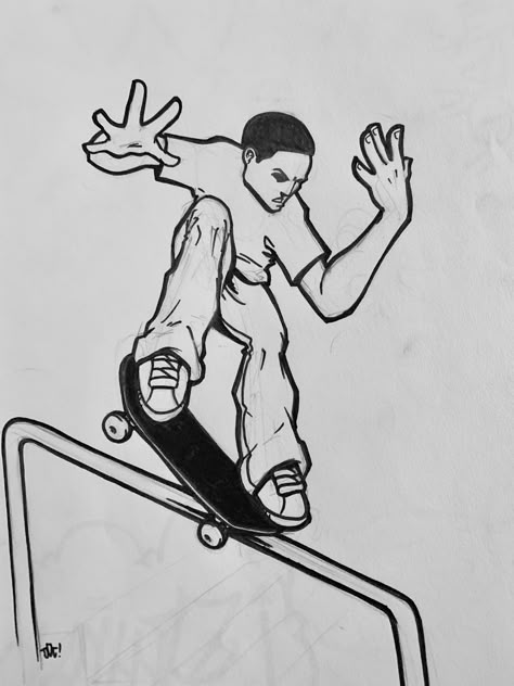 Skateboarding Drawing, Concert Drawing, Skate Drawing, Skateboard Drawing, Desenhos Gravity Falls, A Level Art Sketchbook, Boho Art Drawings, Graffiti Writing, Emoji Art