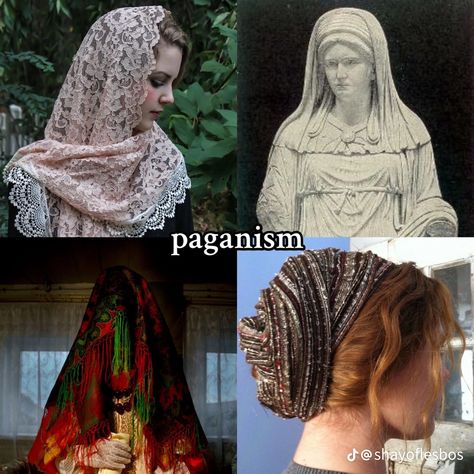 Pagan Veiling Head Coverings, Pagan Veil, Veiling In Witchcraft, Pagan Veiling Styles, Pagan Veiling, Pagan Culture, Hellenic Polytheism, Pagan Fashion, Goddess Worship