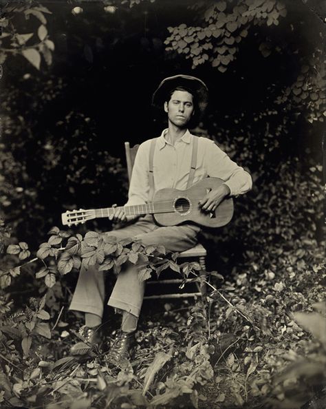 American Folk on Behance American Folk Music, Folk Musician, Folk Guitar, Southern Gothic, Vintage Cowgirl, Folk Music, The New Yorker, Queen Of Hearts, Couple Portraits