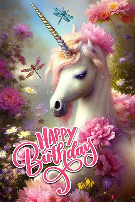 Happy Birthday Unicorn, Unicorn Happy Birthday, Birthday Niece, Happy Birthday Animals, Cake Gif, Happy Birthday Niece, Birthday Cake Gif, Wishes For Daughter, Happy Birthdays