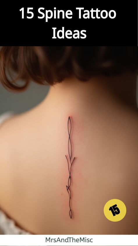 Spine Tattoo Ideas,Minimalist line work spine tattoo Vertical Tattoos, Line Work Design, Vertical Tattoo, Spine Tattoo Ideas, Perfect Tattoo, Pretty Tattoos For Women, Let It Flow, Wrist Tattoos For Women, Spine Tattoo