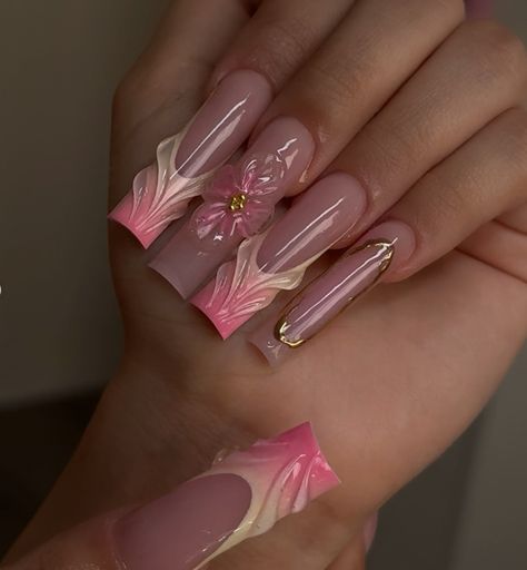 IG :: @/fany_nailsx Uñas Aesthetic, Nails Styles, Poly Gel, Fancy Nails Designs, Baddie Nails, Nail Sets, Nails Desing, Birthday Nails, Fire Nails