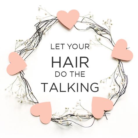 Let your hair do the talking! 100% Remi Human Hair Extensions || IG @originalremihair || FB @originalremihair Hair Appointments Available Quotes, Out Of Salon Post, Let Your Hair Do The Talking, Quotes On Hair, Cute Hair Quotes, Hair Salon Quotes Inspiration, Hair Sayings Quotes, New Look Quotes Hair, Hair Posts For Instagram