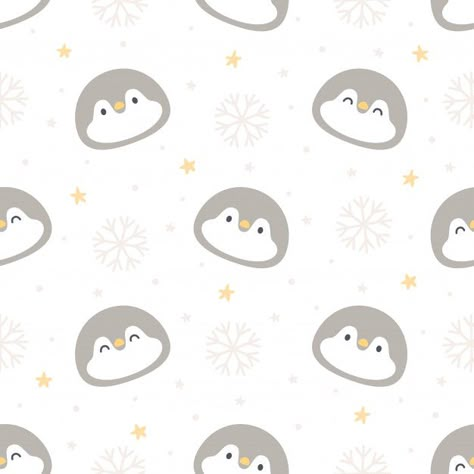 Penguin seamless pattern background Prem... | Premium Vector #Freepik #vector #pattern #hand #character #cartoon Penguin Wallpaper, Animal Print Background, Penguin Design, Penguin Pattern, Kids Background, Cute Christmas Wallpaper, Character Cartoon, Soft Wallpaper, Cute Patterns Wallpaper