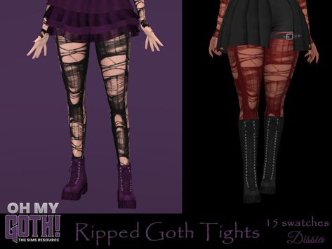 Sims4 Cc Tights, Sims 4 Spiked Choker, Ts4 Cc Alt Clothes, The Sims 4 Cc Resource Accessories, Sims 4 Cc Clothes Tights, Ripped Tights Sims 4 Cc, Sims4 Cc Gothic Clothing, Sims 4 Emo Shoes, Ts4 Tights Cc