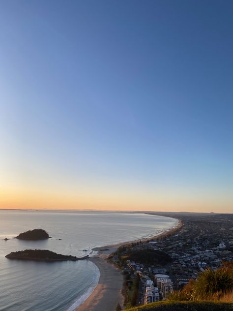 #beach #summer #sunrise #aesthetic Nz Summer, 2025 Moodboard, Sunrise Aesthetic, Mount Maunganui, Summer Sunrise, 2024 Vision, Beach Summer, Perfect Summer, New Zealand