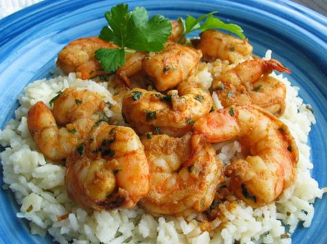 Egyptian Spiced Prawns Recipe - Genius Kitchen Egyptian Fish Recipe, Egyptian Seafood, Egyptian Foods, Egyptian Recipes, Mediterranean Recipe, Prawns Recipe, Prawn Recipes, Middle Eastern Dishes, Egyptian Food