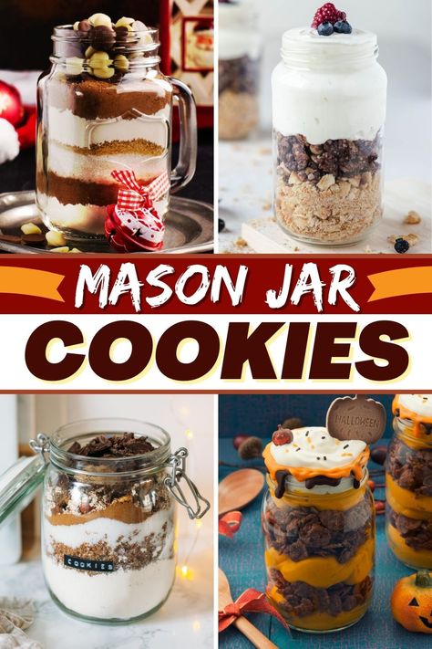 Dessert Mix In A Jar, Pint Mason Jar Cookie Mix Recipe, Peanut Butter Cookies In A Jar, Diy Christmas Mason Jar Gifts Cookie Mixes, Mason Jar Baking Mixes, Cookies In A Jar Recipe Printables, Cookie Jar Cookies, Pint Size Mason Jar Cookie Recipes, 16 Oz Mason Jar Cookie Mix Recipe