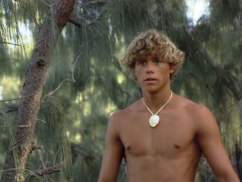 Chris Atkins, Christopher Atkins, Men's Curly Hairstyles, Blonde Aesthetic, Ideal Body, Row Boat, Blue Lagoon, Mirrored Sunglasses Men, Body Types