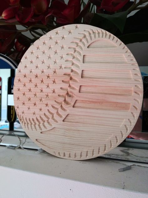 Cnc Projects Ideas, Cnc Projects To Sell, Cnc Wood Projects, Router Ideas, Wood Flags, Baseball Flag, Cnc Router Projects, Flag Template, Cnc Ideas