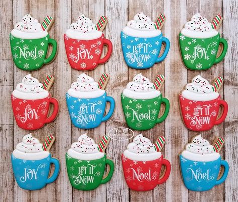 Mug Sugar Cookie, Mug Cookies, Royal Icing Christmas Cookies, Best Christmas Sugar Cookie Recipe, Homemade Icing, Christmas Sugar Cookie Recipe, Christmas Sugar Cookie, Christmas Cookie Cake, Christmas Sugar Cookies Decorated