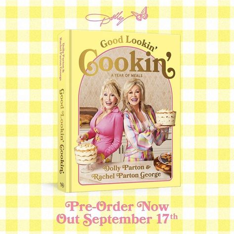 This September 17, country singer Dolly Parton is releasing a cookbook of more than 80 recipes with her sister Rachel. Get all the details here. Watermelon Fruit Salad, New Year’s Day, Crowd Pleasing Recipes, New Year's Food, New Cookbooks, Family Stories, Dolly Parton, A Chair, Family Favorites