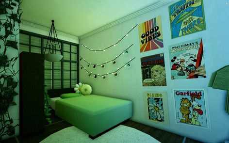 No gamepass Bloxburg Bedroom No Game Passes, Green Bloxburg Bedroom, Bloxburg Bedroom Idea, Bloxburg Bedroom, Walt Disney Mickey Mouse, Bedroom Idea, Bed Room, Disney Mickey Mouse, Disney Mickey