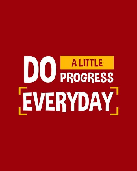 A colorful typography quotes. Do a little progress everyday. Vector inspirational design.  Motivational good quotes in red background. Quotes Red Background, Quotes Background Images, Motivational Quotes For Employees, Basketball Quotes Inspirational, Family Christmas Quotes, Darling Quotes, Quotes Background, Colorful Typography, Red Quotes