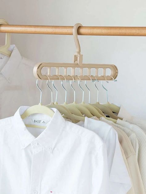 Clothes Rack Closet, Easy Closet Organization, Multi Purpose Clothes, Laundry Hanger, Plastic Clothes Hangers, Closet Hangers, Simple Closet, Space Saving Hangers, Hanger Organizer