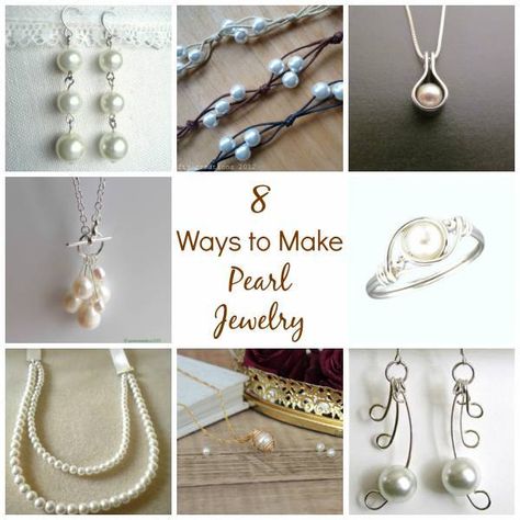 pearls Diy Pearl Jewelry, Pearls Jewelry Diy, Leather Bracelet Tutorial, Classic Jewelry Pieces, Diy Leather Bracelet, Pearls Diy, Favor Ideas, Earring Tutorial, Jewelry Making Tutorials