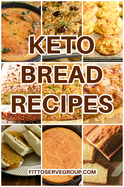 Stop missing bread while doing the keto diet with this collection of keto bread recipes. These low-carb bread recipes have plenty of both savory and sweet options to keep you from caving into carb temptation. Keto bread| low carb bread| keto quick bread| low carb quick bread| gluten-free bread Carb Quick, Keto Bread Recipes, Fiber Bread, Keto Bread Recipe, Bread Keto, Cranberry Orange Bread, Keto Diet List, Lowest Carb Bread Recipe, Flax Seed Recipes